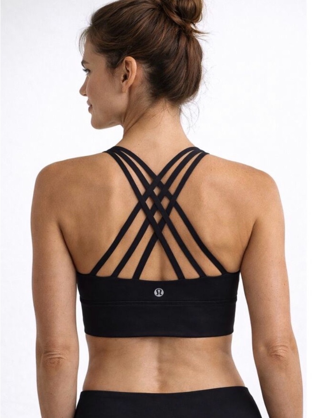 lululemon athletica Free to be Moved  Strappy Crossback Sports Bra Black